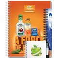 100 Sheet Gloss Cover Journal w/ Pen Safe Back & Pen (7"x10")